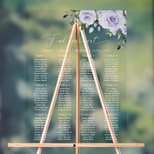 Panneau En Acrylique Fleurs violettes, fleurs de lilas, Bohème, Plan de