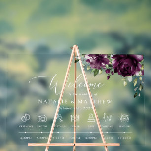 Panneau En Acrylique Fleurs violettes, fleurs de prunier, Chronologie d