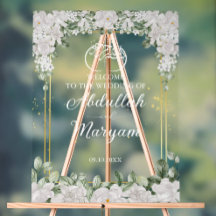 Floral Elegant musulman Mariage islamique Bienvenu