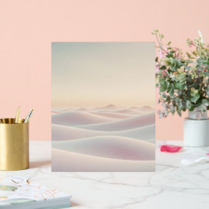 Panneau En Acrylique Fond lumineux calme avec des dunes de sable