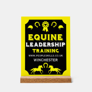 Panneau En Acrylique Formation au leadership équin