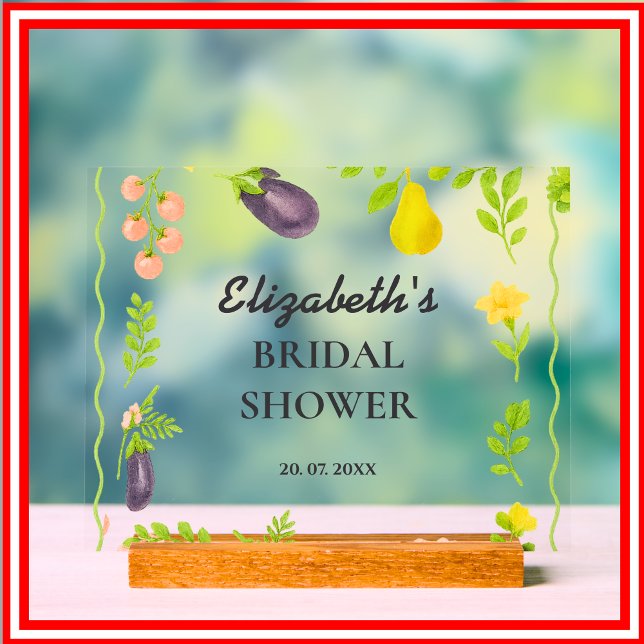 Panneau En Acrylique Fraîchement De La Fête des mariées De Marché Des A (Créateur téléchargé)