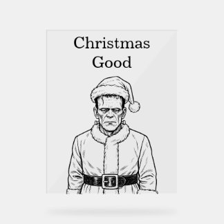 Panneau En Acrylique Frankenstein de Noël bon
