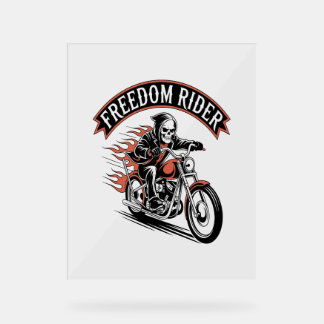 Panneau En Acrylique FreeDom Rider Biker