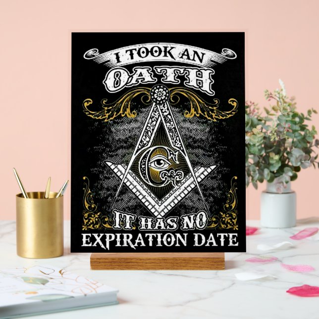 Panneau En Acrylique Freemason (Mariage)