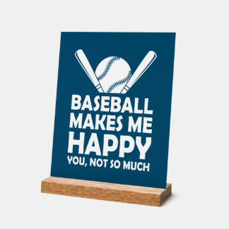 Panneau En Acrylique Funky sarcasme Baseball sport mot art