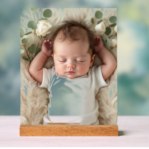 Panneau En Acrylique Garde de bébé Photo Personnaliser