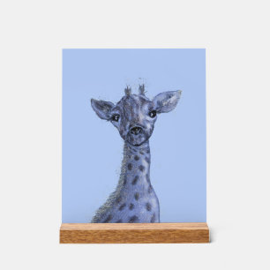 Panneau En Acrylique Giraffe Baby Boy