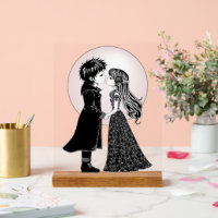 Gothique Emo Enfants Kiss Valentine's Day