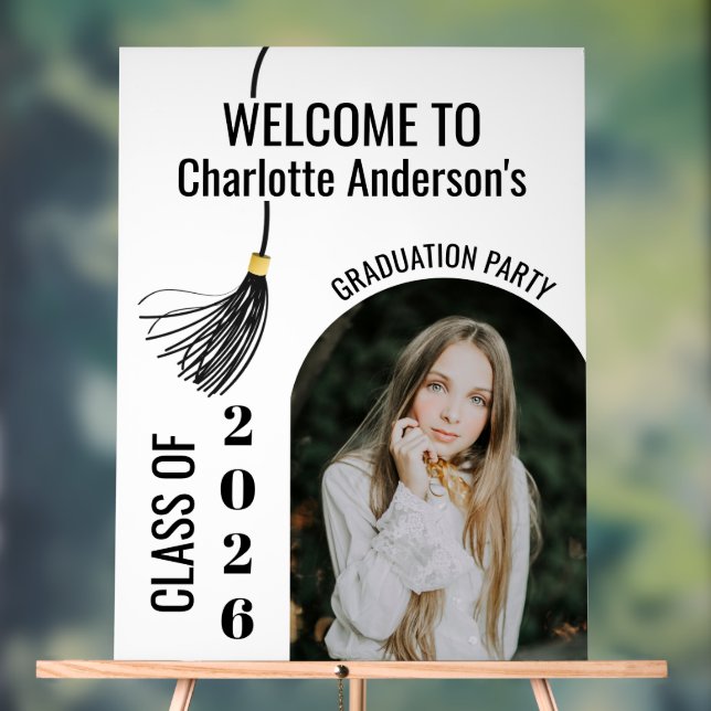 Panneau En Acrylique Graduation Cap Tassel  (Neutre)