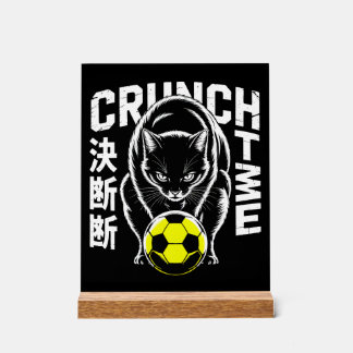 Panneau En Acrylique Graphic Soccer Cat - Motivational Wall Art