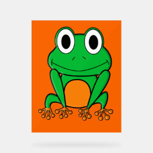 Panneau En Acrylique Grenouille verte
