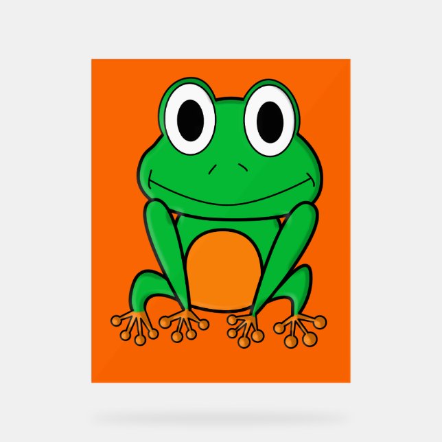 Panneau En Acrylique Grenouille verte (Recto)