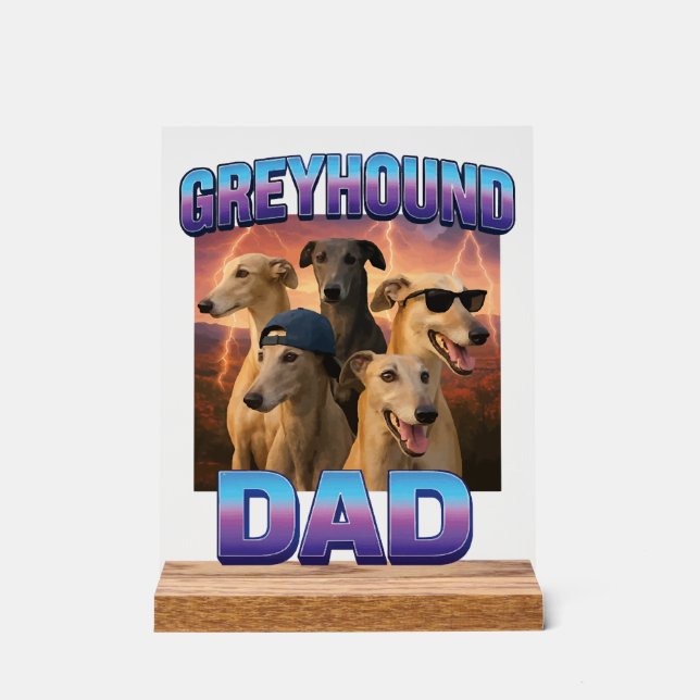 Panneau En Acrylique Greyhound (Recto)