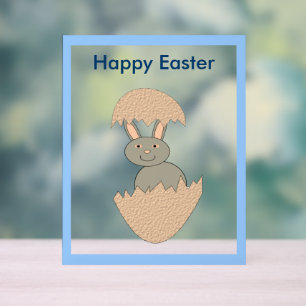 Panneau En Acrylique Hachage de lapin de l'oeuf bizarre personnalisé