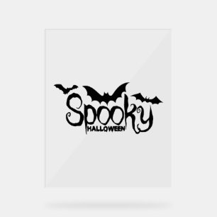 Panneau En Acrylique Halloweed Funny Hippie Citrouille Halloween