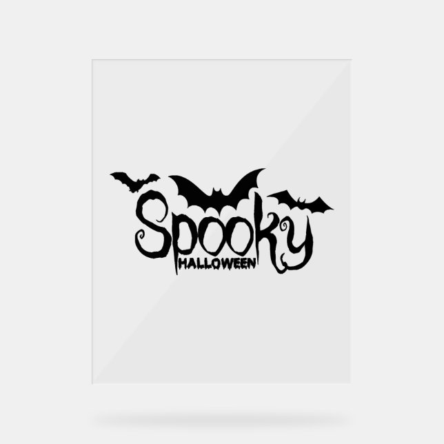 Panneau En Acrylique Halloweed Funny Hippie Citrouille Halloween (Recto)