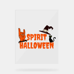 Panneau En Acrylique Halloween de l'esprit