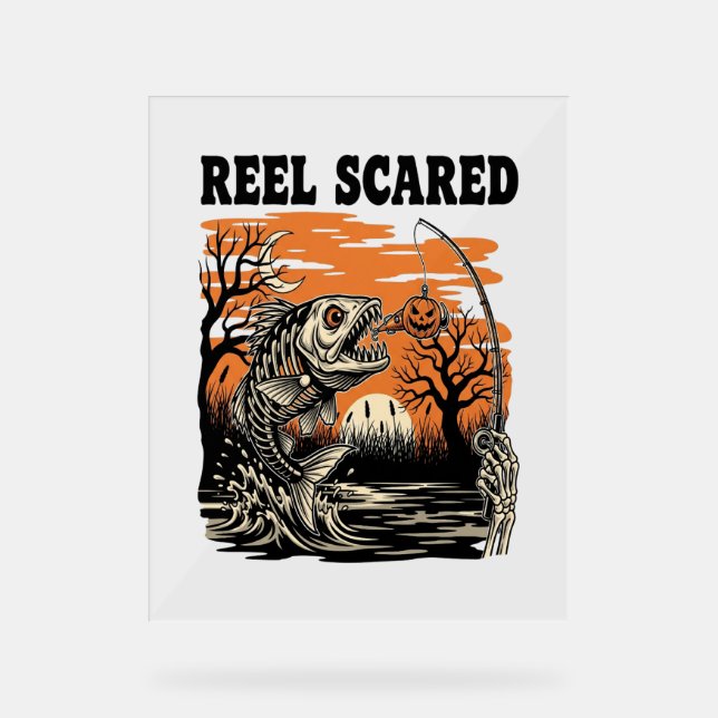 Panneau En Acrylique Halloween de pêche aux jeunes (Recto)