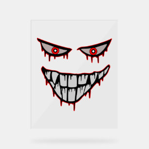 Panneau En Acrylique Halloween - Effrayant