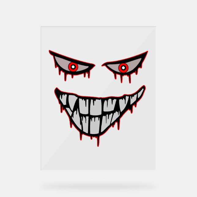 Panneau En Acrylique Halloween - Effrayant (Recto)