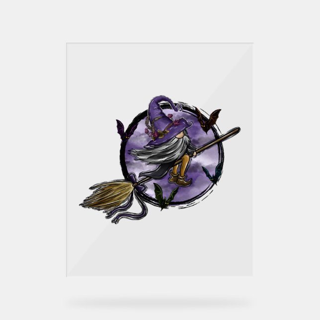 Panneau En Acrylique Halloween Gnome (Recto)