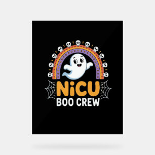 Panneau En Acrylique Halloween pour les infirmières de l'équipage de Bo