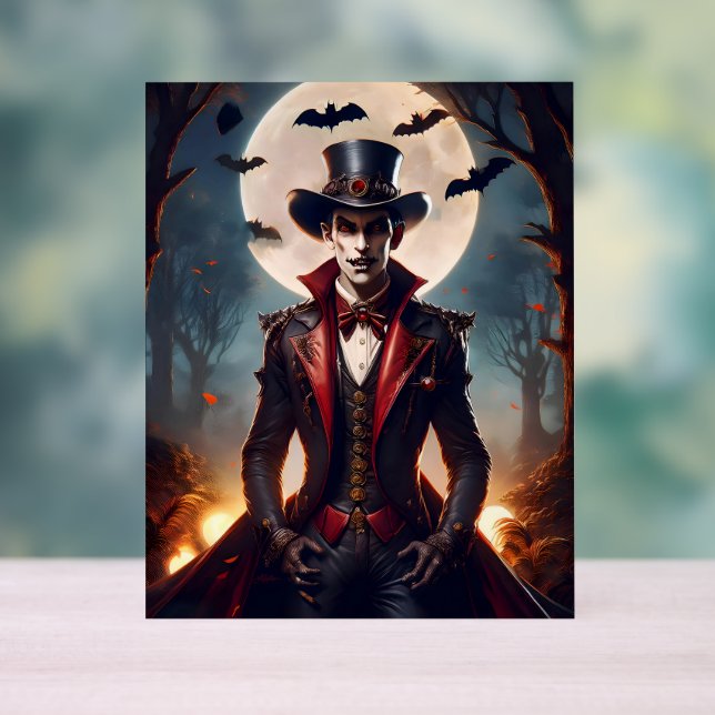 Panneau En Acrylique Halloween Steampunk Vampire Zombie (Neutre)