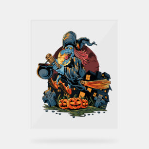 Panneau En Acrylique Halloween Witch