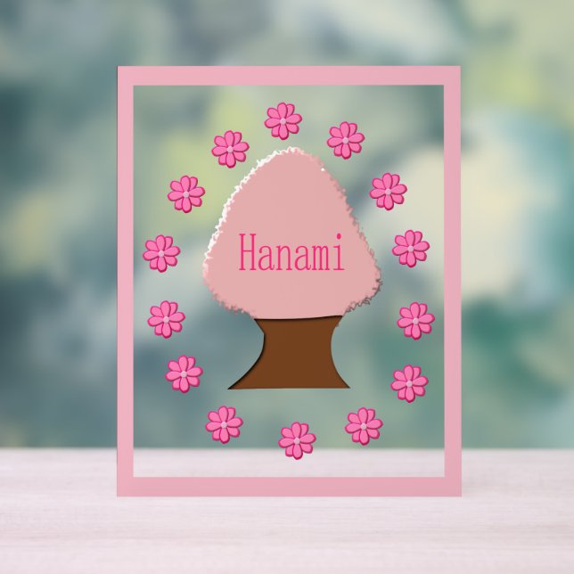 Panneau En Acrylique Hanami Cerisier japonais (Neutre)