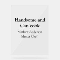 Handsome et peut cuisiner ajouter nom maître chef 