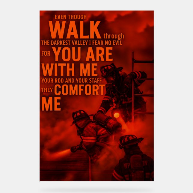 Panneau En Acrylique Heroic Christian Fire Rescue Wall Art 2026 (Recto)