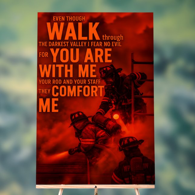 Panneau En Acrylique Heroic Christian Fire Rescue Wall Art 2026 (Neutre)