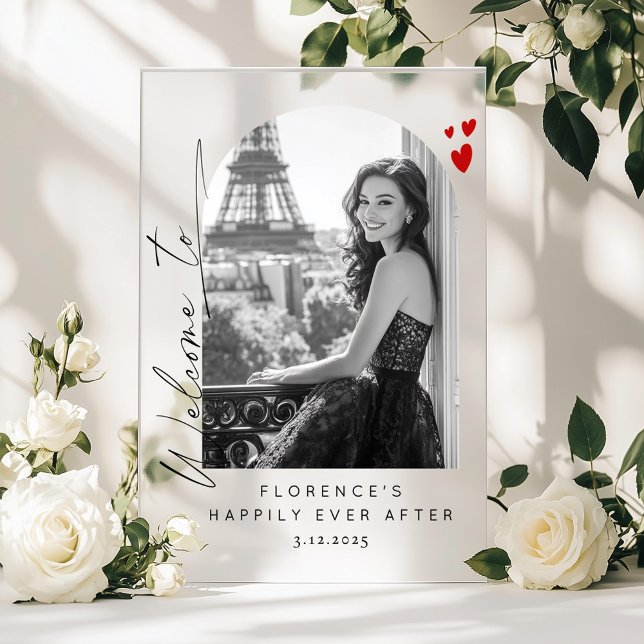 Panneau En Acrylique Heureux toujours Après la Fête des mariées photo B (Créateur téléchargé)