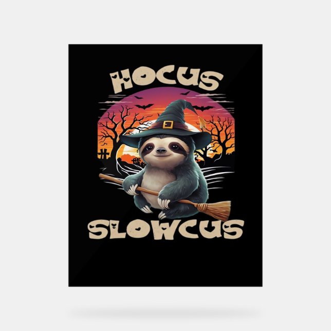 Panneau En Acrylique Hocus Slowcus Amateurs de fentes Halloween tee tee (Recto)