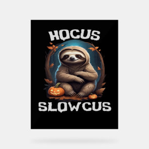 Panneau En Acrylique Hocus Slowcus Amateurs de fentes Halloween tee tee