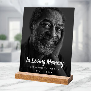 Panneau En Acrylique Hommage personnalisé aux funérailles commémorative