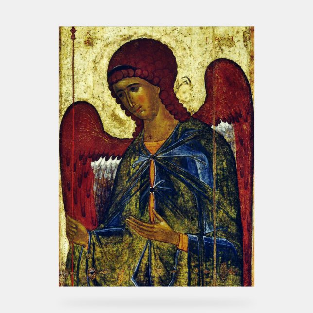 Panneau En Acrylique Icône orthodoxe Saint Ange Gabriel (Recto)