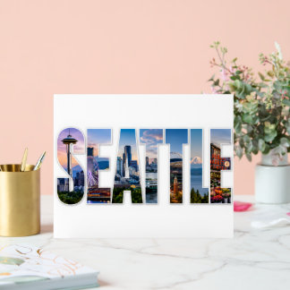 Panneau En Acrylique Icônes de la skyline de Seattle - Lieux emblématiq