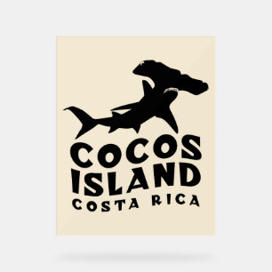 Panneau En Acrylique Île de Cocos de requin marmerhead