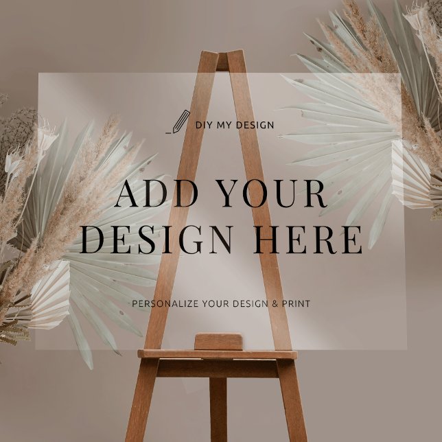 Panneau En Acrylique Impression horizontale des signes d'événement acry (Upload your design to this large acrylic sign)