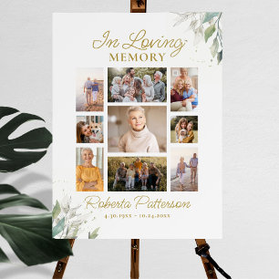 Panneau En Acrylique In Love Memory Memorial Photo Collage personnalisé