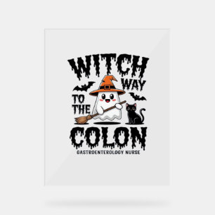 Panneau En Acrylique Infirmière Endo Halloween Infirmière gastro-intest
