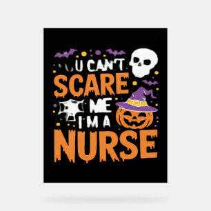 Panneau En Acrylique Infirmière Halloween sorcière drôle Nourriture ess