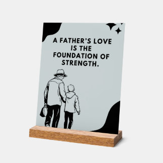 Panneau En Acrylique Inspirational Fathers Love Quote