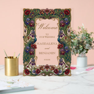 Panneau En Acrylique Jardin Floral Art Nouveau de Ton Bijou Changeant