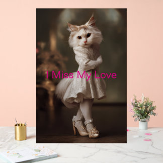Panneau En Acrylique « Je rate mon amour » – Description de cadeau de m