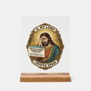 Panneau En Acrylique Jésus a ajouté un spam Crypto Groupe Discussion Ir