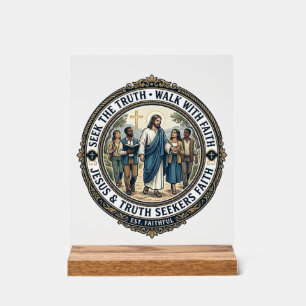 Panneau En Acrylique Jésus Apologétique Théologie Chemise de nerd de fo