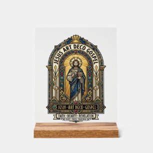 Panneau En Acrylique Jésus Art Déco Évangile Jésus Art Déco Foi Chrétie